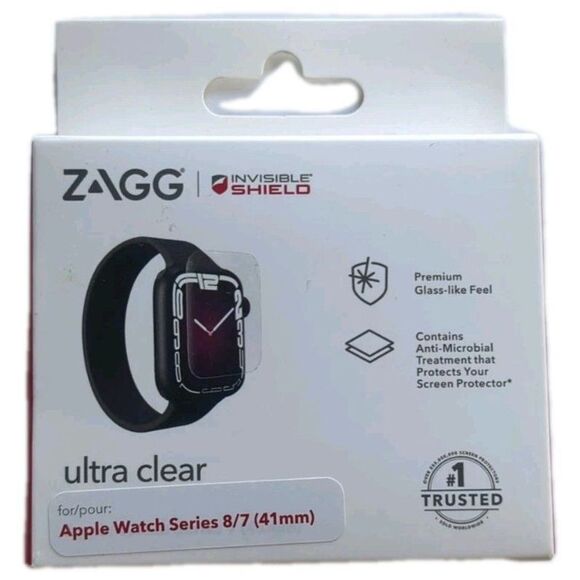 ZAGG Invisible Shield Ultra Clear Screen Protector Apple Watch 7/8/9 (41mm) NEW - Picture 1 of 5